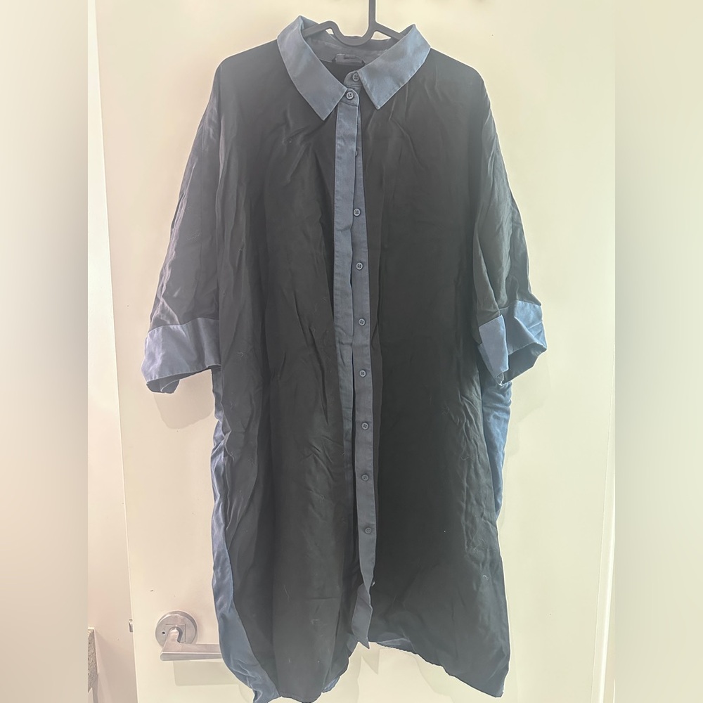 COS Black and Blue Casual Shirt
